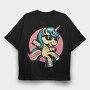 Cool Unicorn, Tricou Oversize Barbati (Unisex)