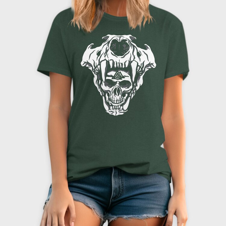 Cool Viking Skulls Bear Man, Tricou Barbati (Unisex)
