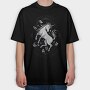 Cool Wild Unicorn 01, Tricou Oversize Barbati (Unisex)