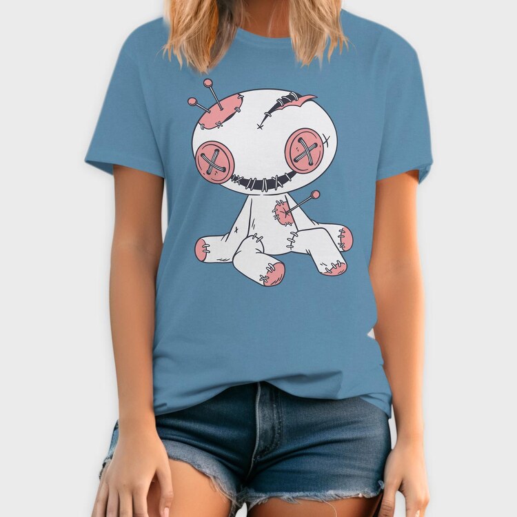 Voodoo Doll Happy, Tricou Barbati (Unisex)