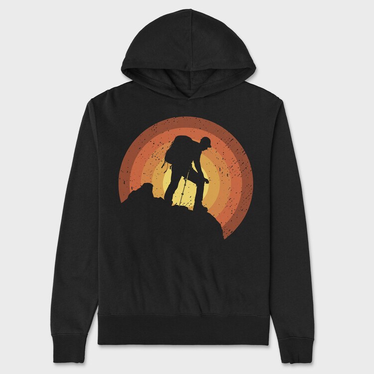 Hiker Sunset, Hanorac Oversize Barbati (Unisex)