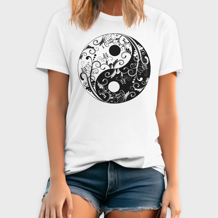 Yin Yang Mandala 001, Tricou Barbati (Unisex)