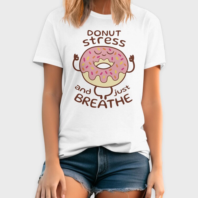 Yoga Donut Stress Relief, Tricou Barbati (Unisex)