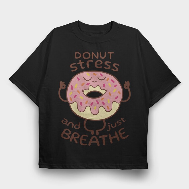 Yoga Donut Stress Relief, Tricou Oversize Barbati (Unisex)