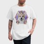 Corgi Psychedelic Collage, Tricou Barbati (Unisex)