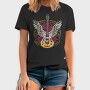 Electric Guitar With Wings And Roses, Tricou Barbati (Unisex)