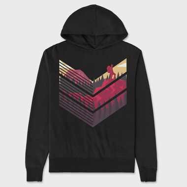 Climing Land Scape, Hanorac Oversize Barbati (Unisex)