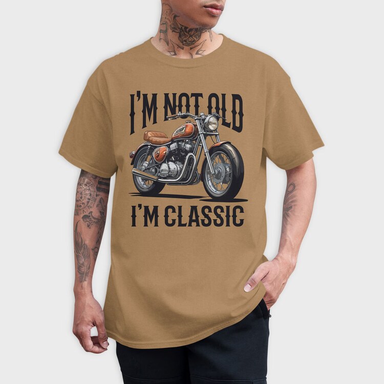 Not Old Classic Motorcycle, Tricou Barbati (Unisex)