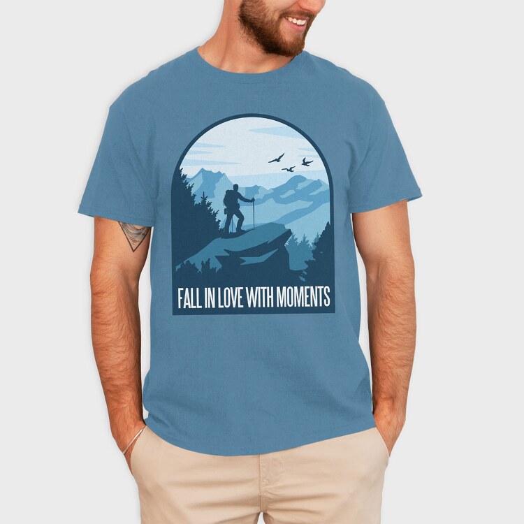 Fall In Love With Moments, Tricou Barbati (Unisex)