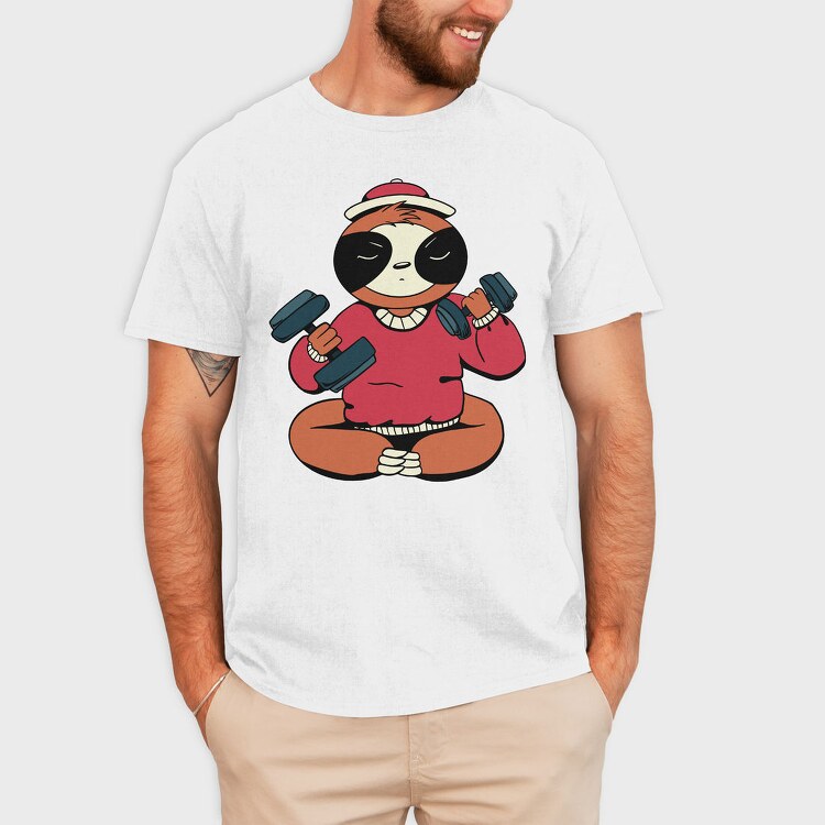 Sloth Exercise, Tricou Barbati (Unisex)