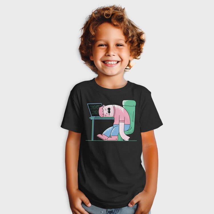 Man Sleeping On Desk, Tricou Copii