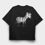 Zebra Stripes, Tricou Oversize Barbati (Unisex)