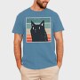 Retro Black Cat, Tricou Barbati (Unisex)