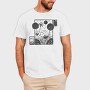 Hedgehog With Dandelions Lino Art, Tricou Barbati (Unisex)