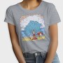 Big Wave Meme Beach Stand, Tricou Femei