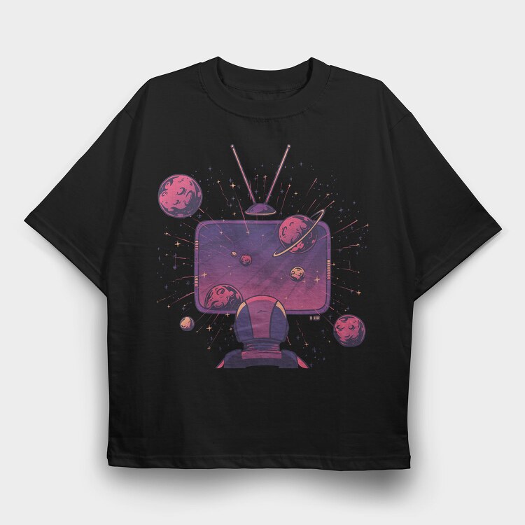 Space Tv, Tricou Oversize Barbati (Unisex)