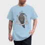 Raven On Nordic Symbol, Tricou Barbati (Unisex)