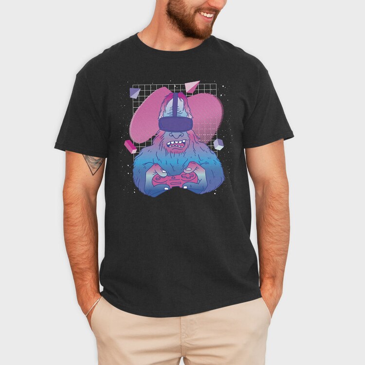 Bigfoot Vaporwave Vr, Tricou Barbati (Unisex)