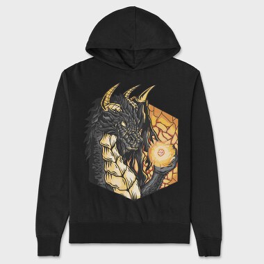 Dragon Roll Dice, Hanorac Oversize Barbati (Unisex)