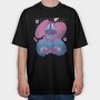 Bigfoot Vaporwave Vr, Tricou Oversize Barbati (Unisex)
