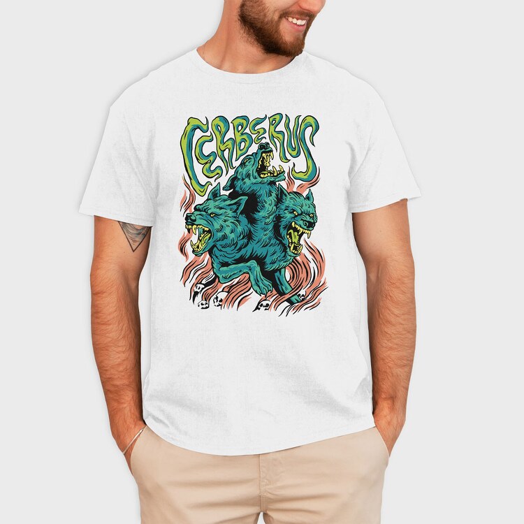 Mythology Cerberus, Tricou Barbati (Unisex)