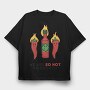 Spicy Hot Food, Tricou Oversize Barbati (Unisex)