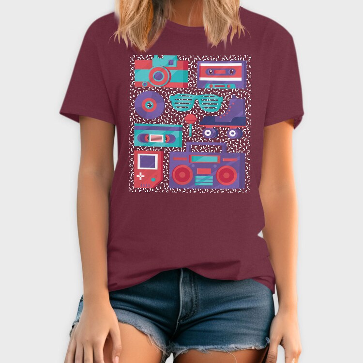 Retro Elements, Tricou Barbati (Unisex)