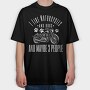 Motorcycle And Dogs Love Motorcycle Quote, Tricou Oversize Barbati (Unisex)