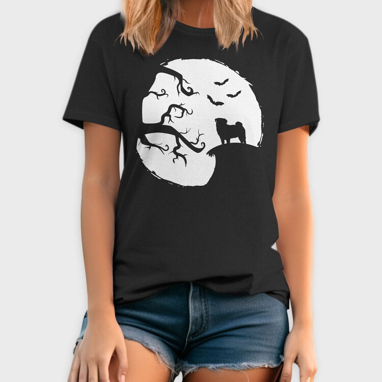 Pug Halloween, Tricou Barbati (Unisex)