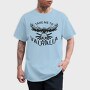 Bird Flying On Skull Crow Front, Tricou Barbati (Unisex)