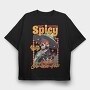Spicy Skeleton Mexican I M Extra Spicy, Tricou Oversize Barbati (Unisex)