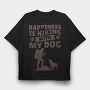 Hiking With Dog My, Tricou Oversize Barbati (Unisex)
