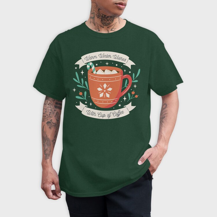 Christmas Coffee Cup, Tricou Barbati (Unisex)
