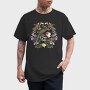 Bird In Floral Wreath Tote Flowers Live, Tricou Barbati (Unisex)