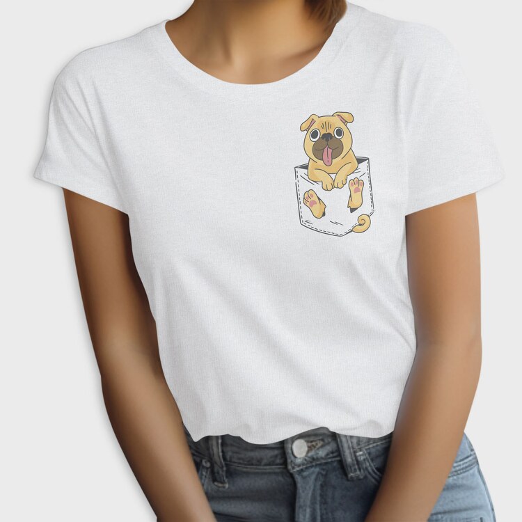 Pug in Pocket, Tricou Femei
