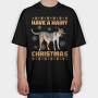 Christmas Dog Hair X Mas, Tricou Oversize Barbati (Unisex)