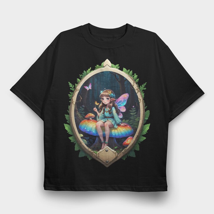 Enchanted Forest Fairy, Tricou Oversize Barbati (Unisex)