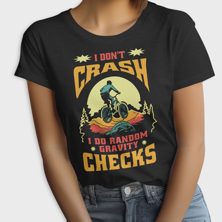 Mountain Bike Quote Illustration, Tricou Femei