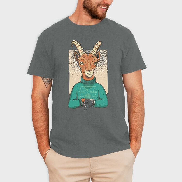Christmas Gazelle Capricorn, Tricou Barbati (Unisex)