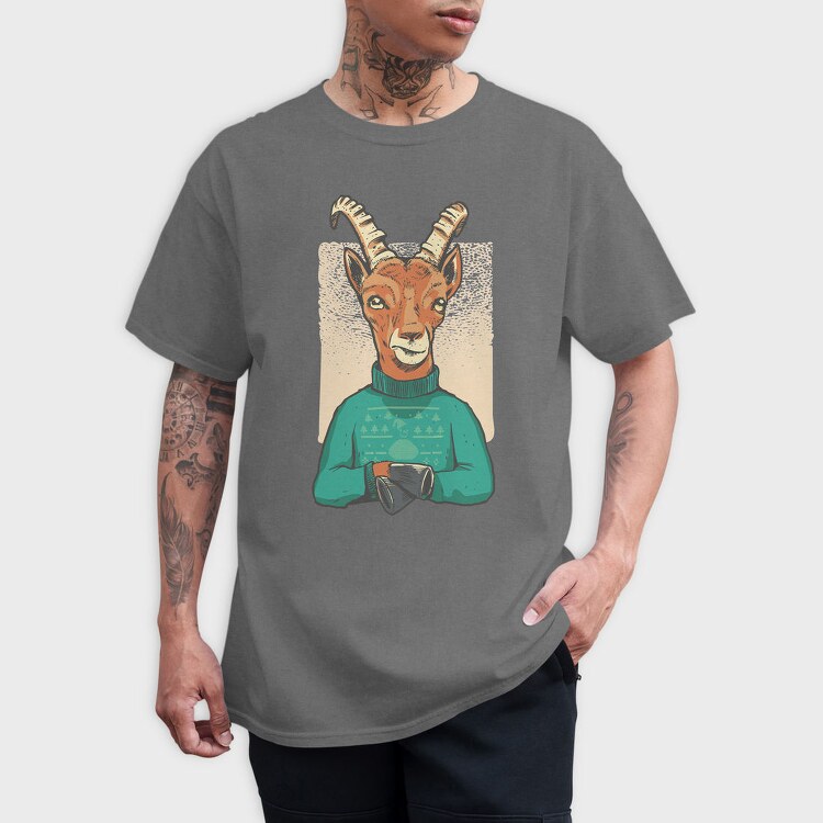 Christmas Gazelle Capricorn, Tricou Barbati (Unisex)