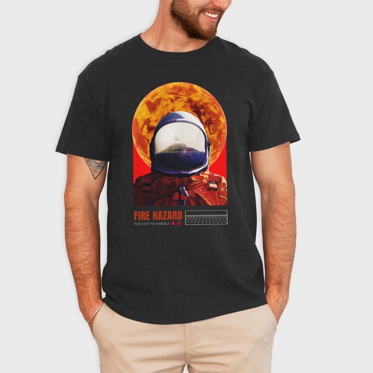 Space Hazard, Tricou Barbati (Unisex)