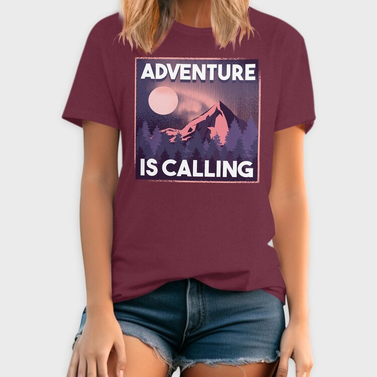 Adventure Is Calling, Tricou Barbati (Unisex)