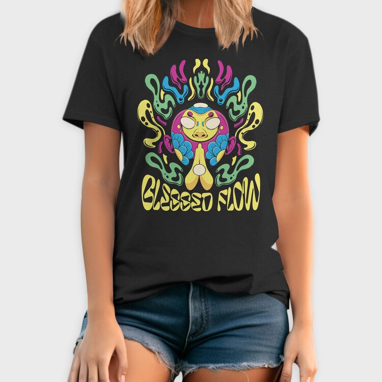 Blessed Flow Psychedelic, Tricou Barbati (Unisex)