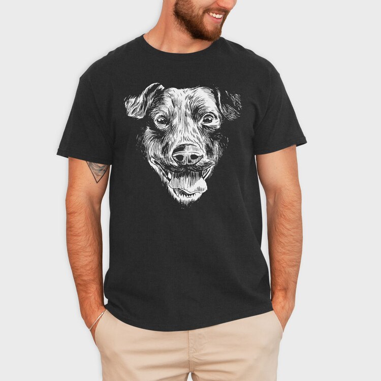 Realistic Dog, Tricou Barbati (Unisex)