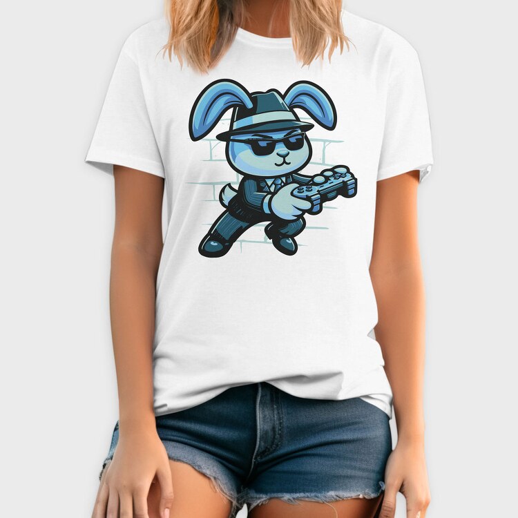 Gamer Bunny, Tricou Barbati (Unisex)