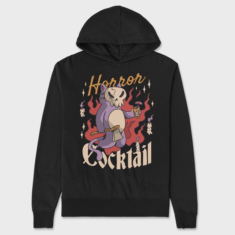 Hanorac Barbati (Unisex), Horror Cocktail Cat