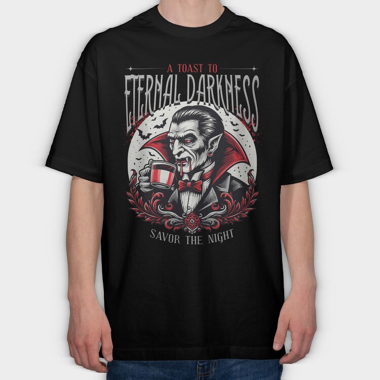 Eternal Darkness Vampire Trend, Tricou Oversize Barbati (Unisex)