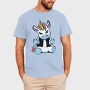 Punk Unicorn Middle Finger, Tricou Barbati (Unisex)