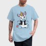 Punk Unicorn Middle Finger, Tricou Barbati (Unisex)