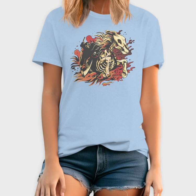 Reaper And Skeletal Horse, Tricou Barbati (Unisex)